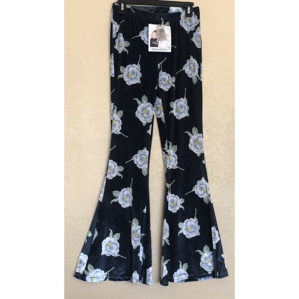 NWT MINKPINK Exotic Blooms Flare Pants - Picture 7 of 12
